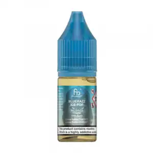 Blue Razz Ice Pop Nic Salt E-Liquid R and M Tornado Salts By Fumot 10ml